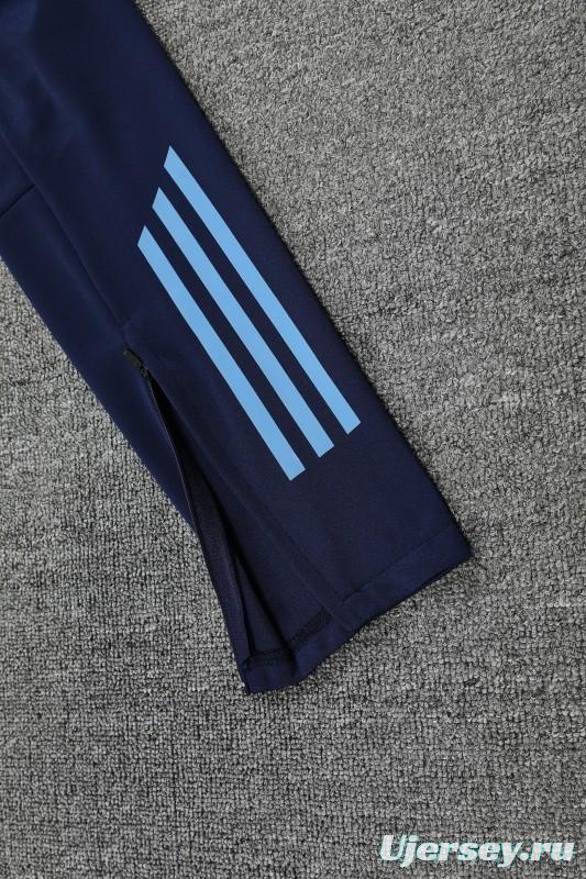 25/26 Real Madrid Blue Hoodie +Long Pants