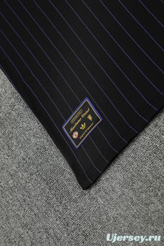 25/26 Manchester United Wine Short Sleeve Jersey+Shorts