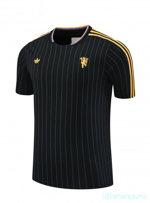 25/26 Manchester United Wine Short Sleeve Jersey+Shorts