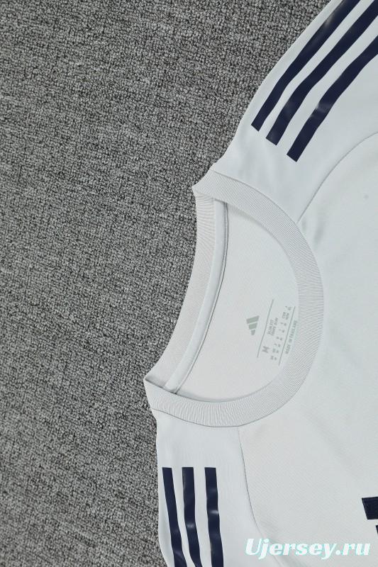 25/26 Real Madrid White Short Sleeve Jersey+Shorts