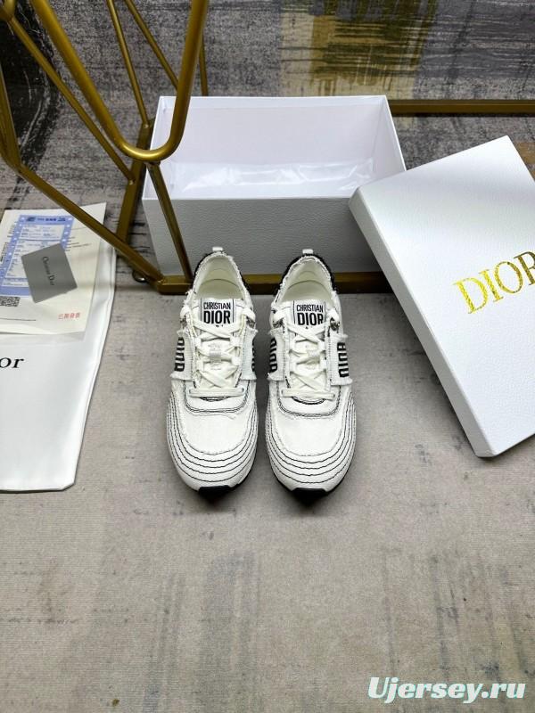 Dior Fall 2025/SS Classic Retro Canvas Sneakers with Fringe Details - LY00270