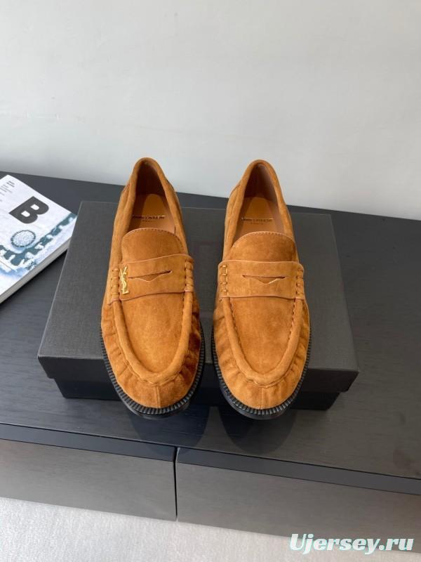 Saint Laurent Classic Loafer Half-Drag Mule Shoes - KFY00350