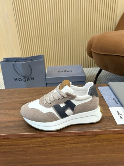 Hogan H-STRIPES Series Couple Thick Sole Dad Shoes Airship Shoes Casual Sports Shoes - AS00350