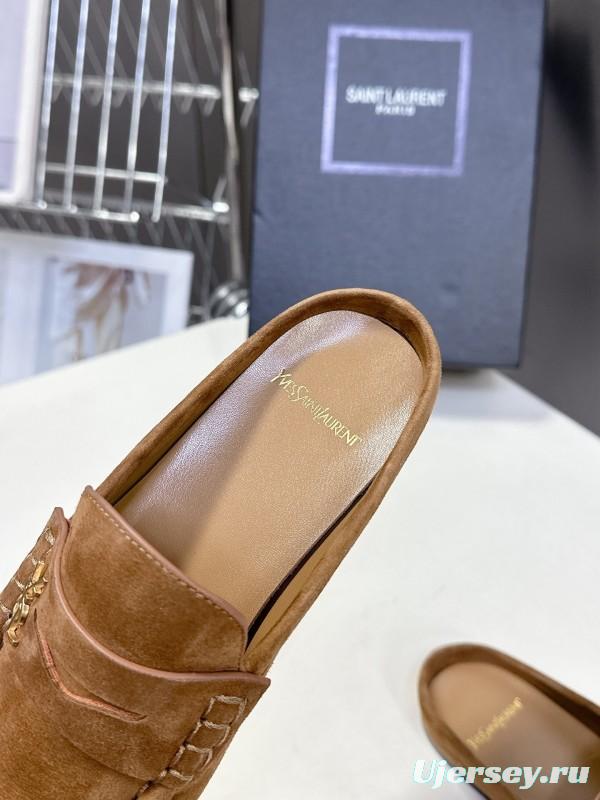 Saint Laurent 2025/SS Classic Loafer Mule Flats - KFY00320