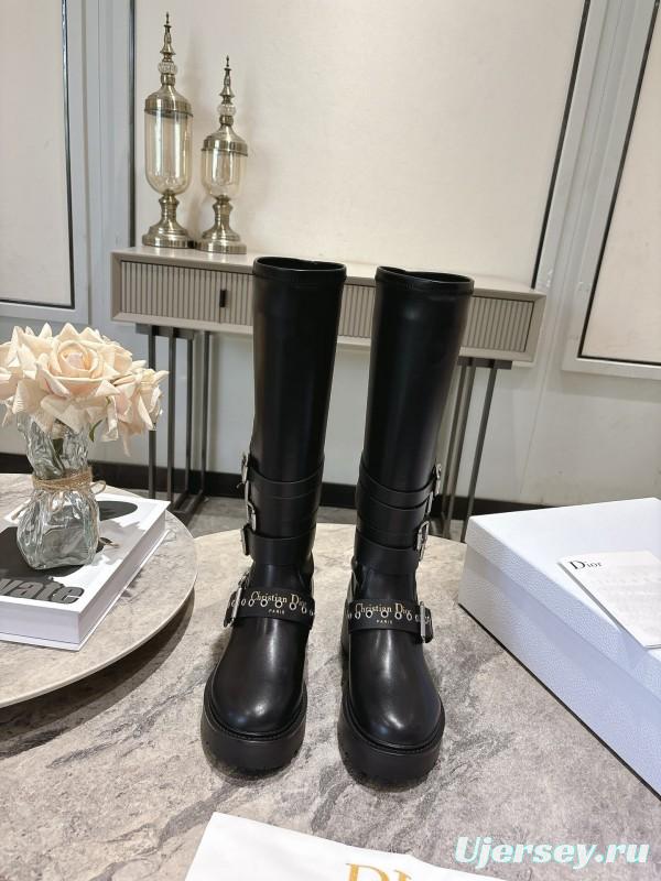 Dior Punk Style Strap Ankle Boots - KFY00470