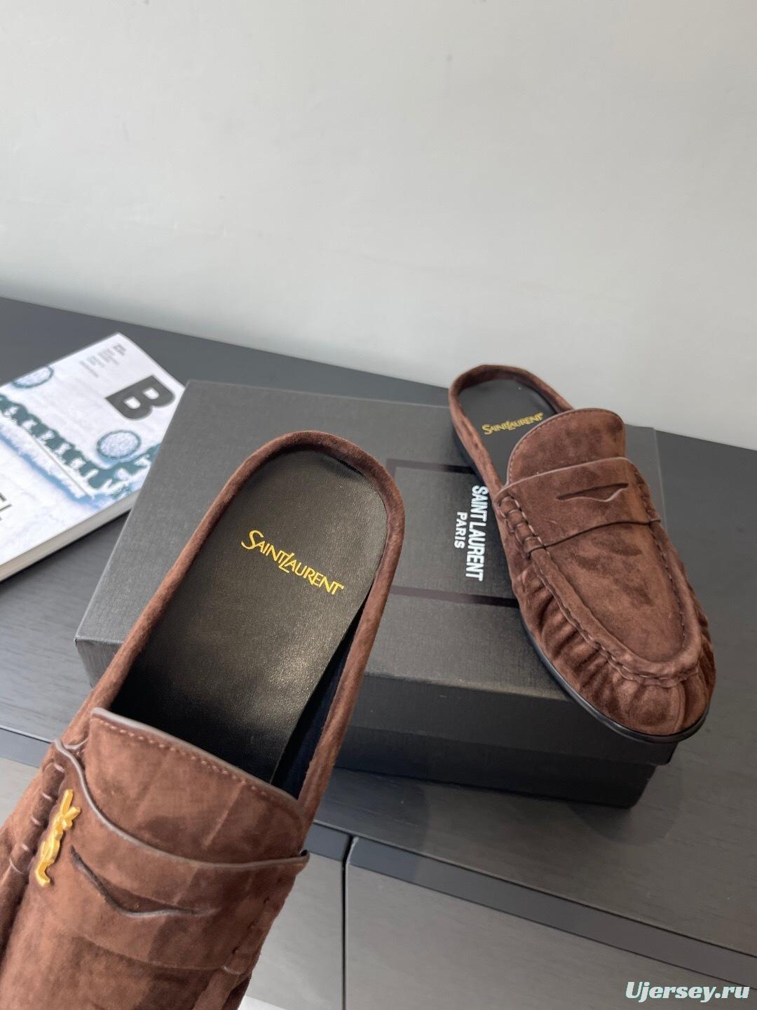 Saint Laurent Classic Loafer Mule Flats - KFY00320