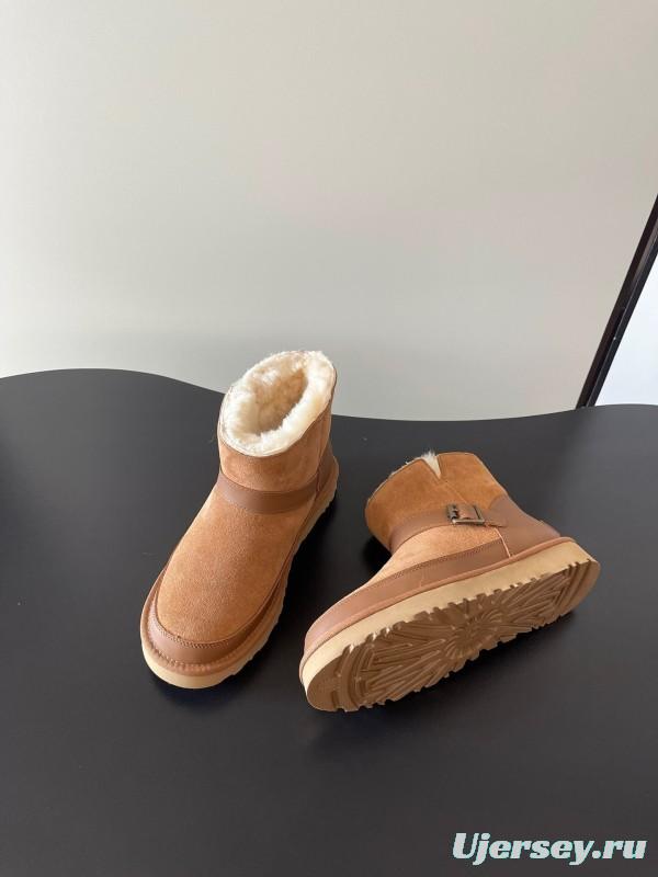 UGG 4512 Flat Buckle Ultra Wool Anti-Slip Snow Boots - AS00290