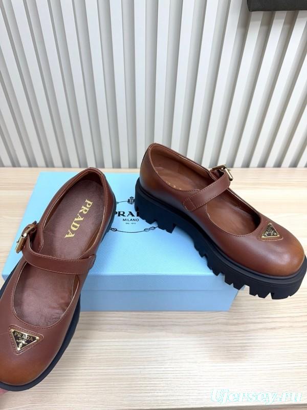 Prada 2025 SS Platform Mary Jane Shoes - LY00300