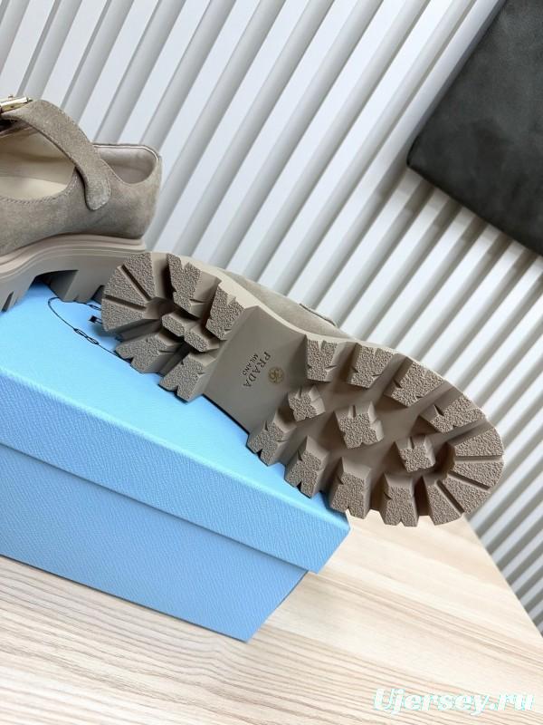Prada 2025 SS Platform Mary Jane Shoes - LY00300