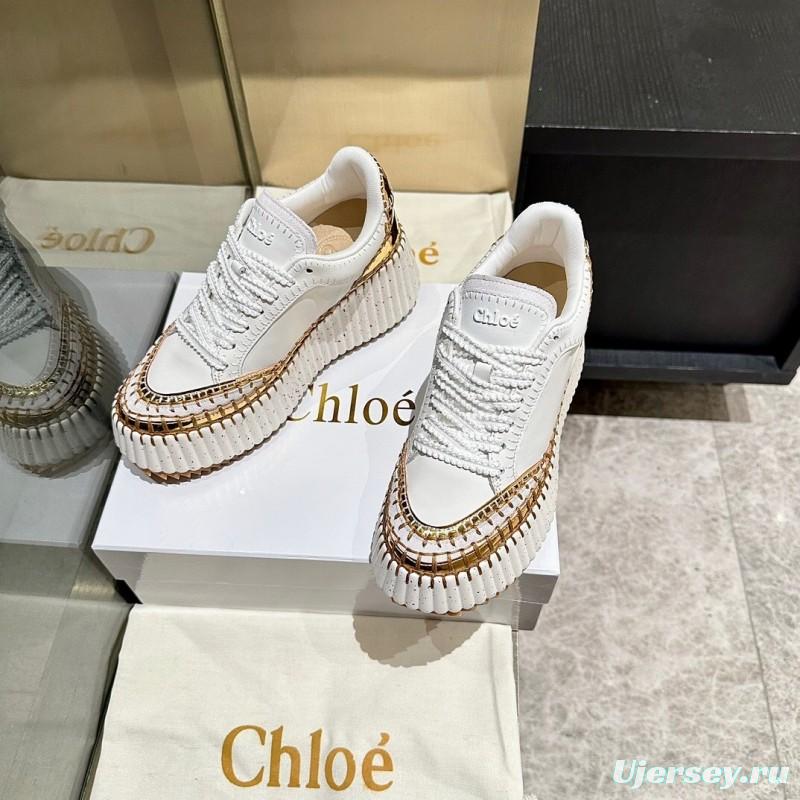 Chloe 2025/SS Stitched Mark Line Casual Shoes - LY00350
