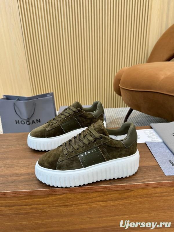 Hogan H-STRIPES Series Couple Thick Sole Biscuit Sneakers Casual Sports Shoes - AS00310