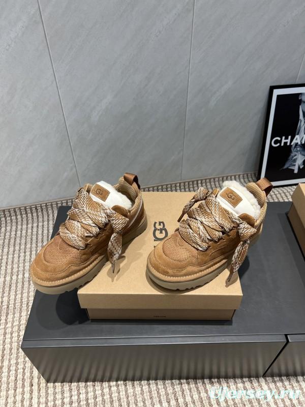 UGG Platform Sneakers Series Round Toe Thick Sole Casual Shoes - MJ00270