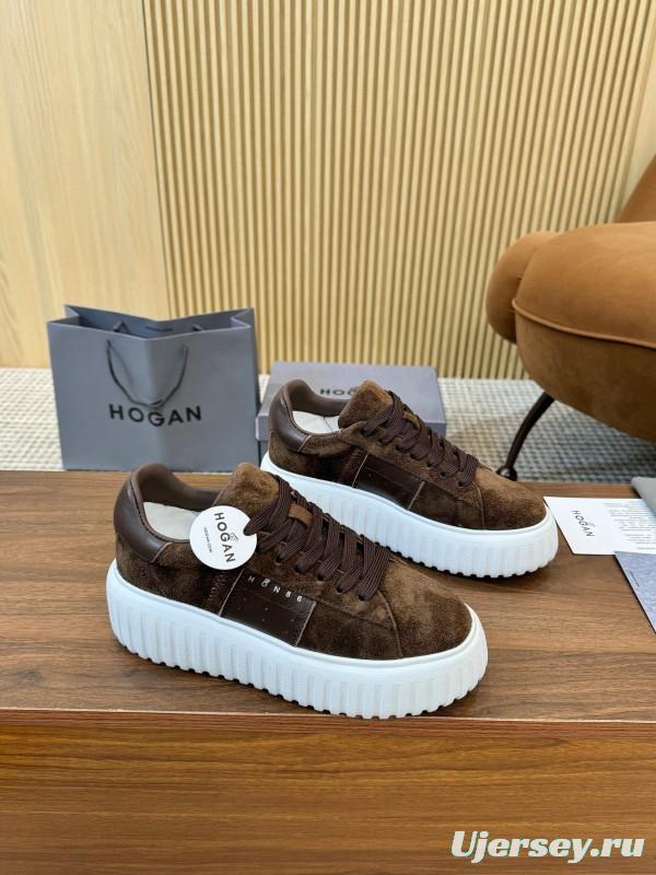 Hogan H-STRIPES Series Couple Thick Sole Biscuit Shoes Airship Shoes Casual Sneakers - AS00310
