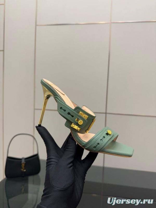 Balmain 2025 SS Metal Heel High Heel Sandals - KFY00320