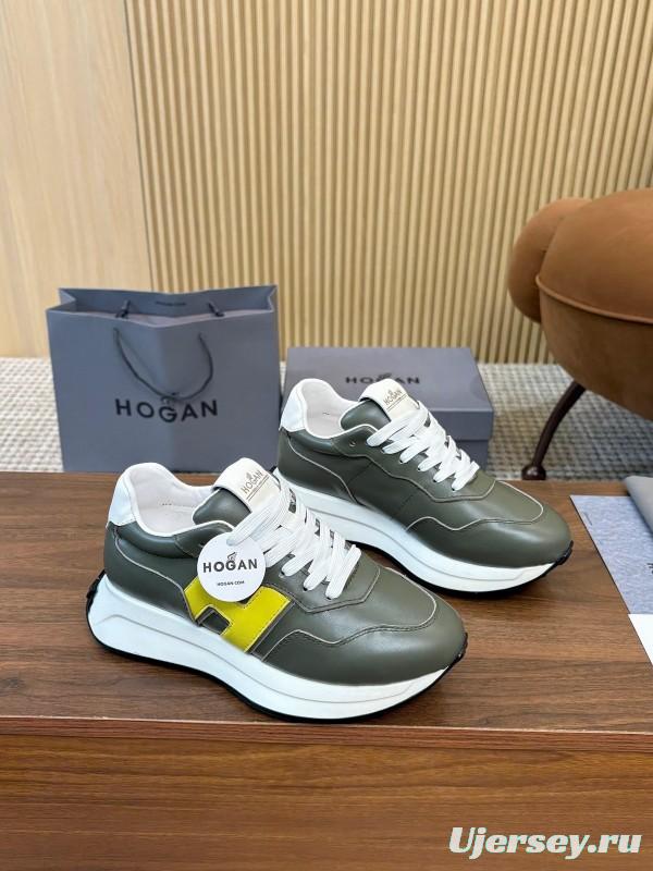 Hogan H-STRIPES Series Couple Thick Sole Dad Shoes Flying Boat Shoes Casual Sports Shoes - AS00350