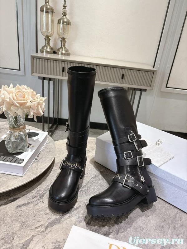 Dior Punk Style Strap Ankle Boots - KFY00470
