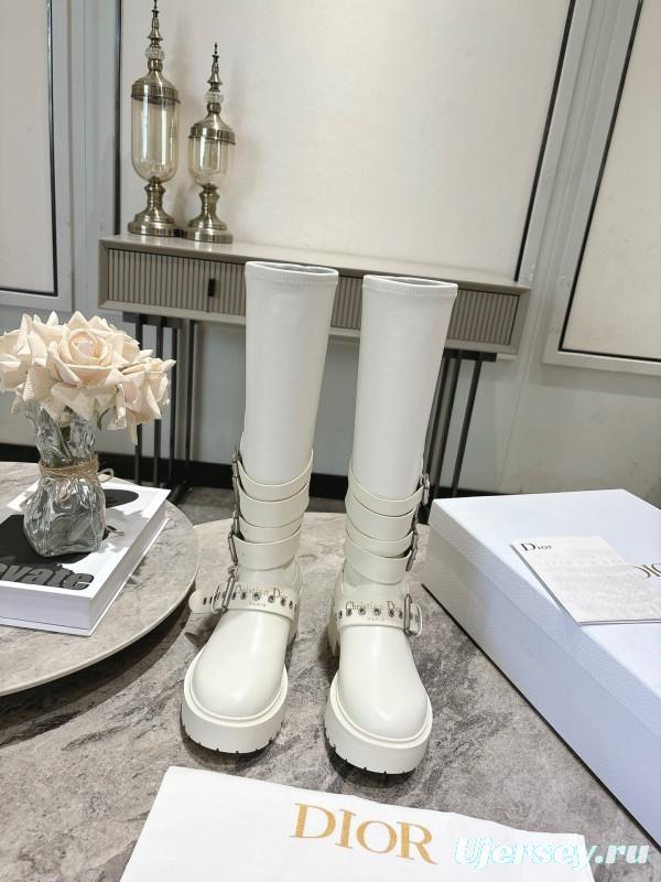 Dior 2025/SS Punk Style Strap Ankle Boots - KFY00470