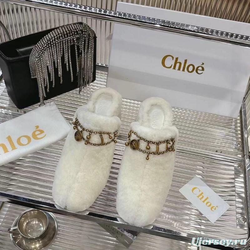 Chloe 2025/SS Real Fur Slippers - LY00320