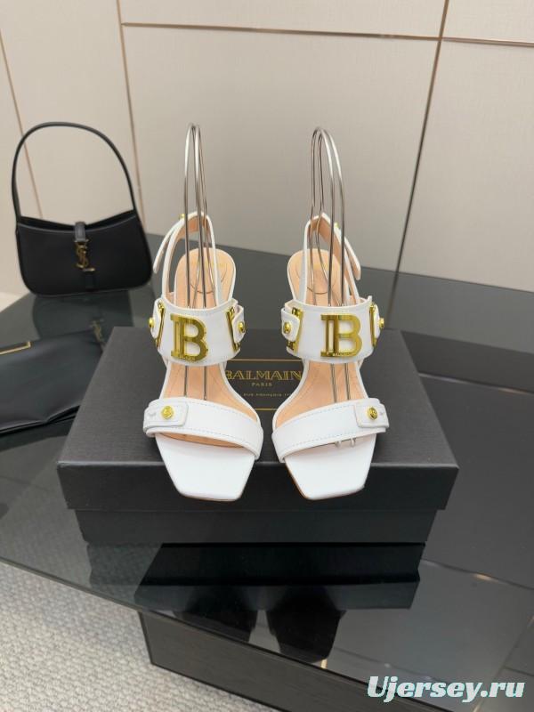 Balmain 2025/SS Metal Heel High Heel Sandals - KFY00320