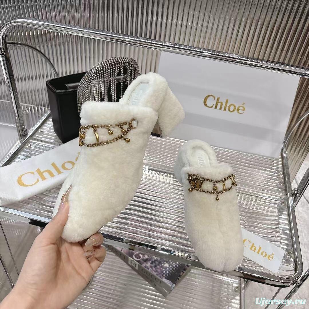 Chloe 2025/SS Real Fur Slippers - LY00320