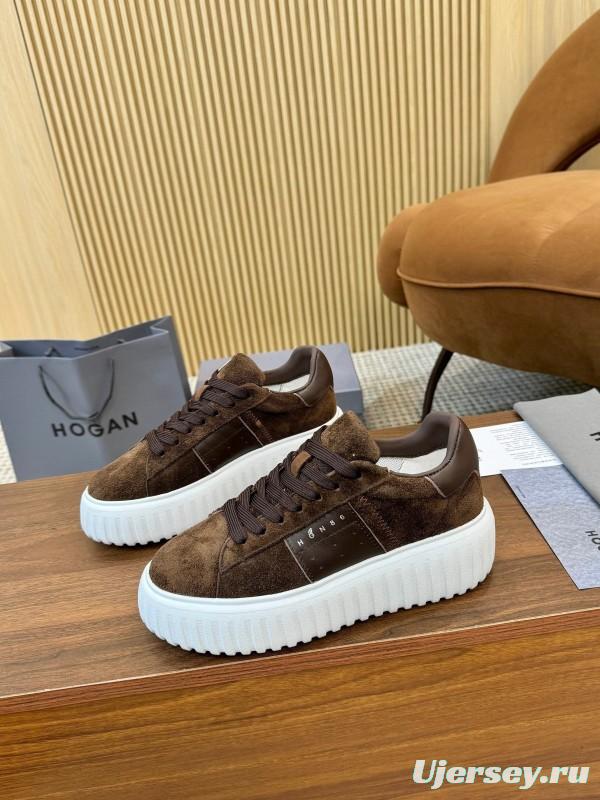 Hogan H-STRIPES Series Couple Thick Sole Biscuit Shoes Airship Shoes Casual Sneakers - AS00310