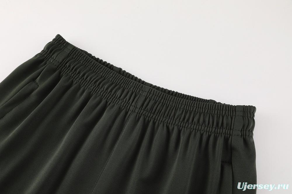 23/24 Barcelona Dark Green S-2XL Half Zipper Jacket+Long Pants