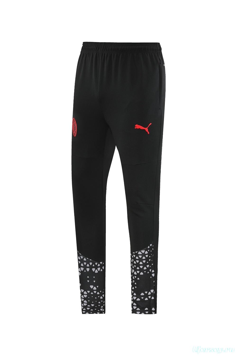 23/24 AC Milan Red S-2XL Half Zipper Jacket+Long Pants