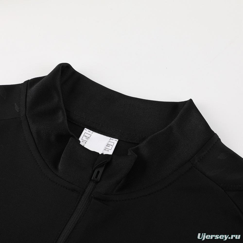 23/24 Bayern Munich Black S-2XL Half Zipper Jacket+Long Pants