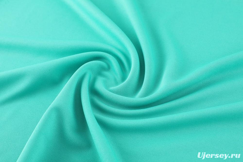 2025 Brazil Lake Green Short Sleeve+Soccer Shorts