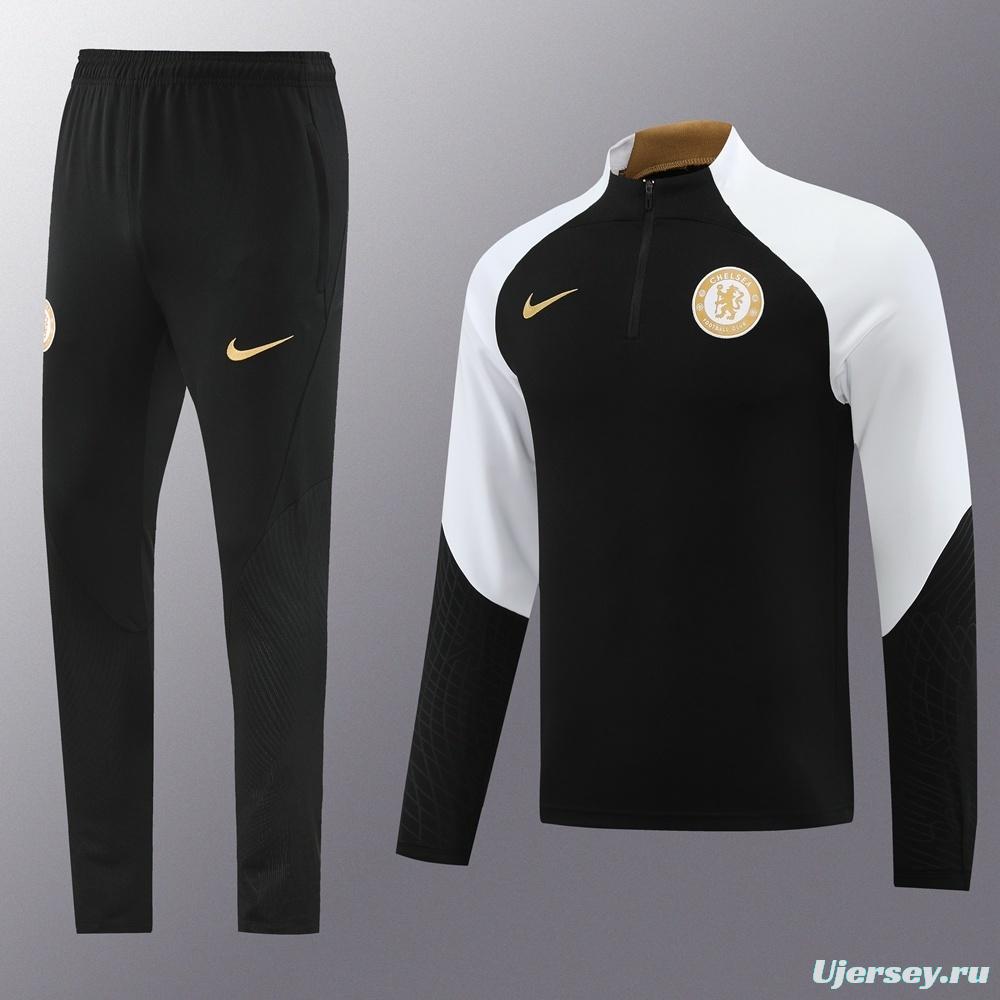 25/26 Chelsea Black Half Zipper Jacket+Long Pants