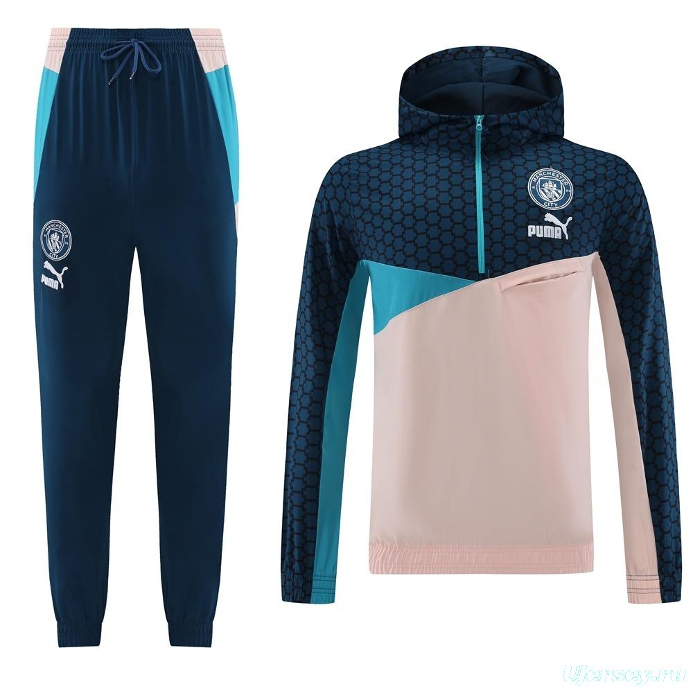 Manchester City Half Zipper Jacket+Long Pants S-2XL