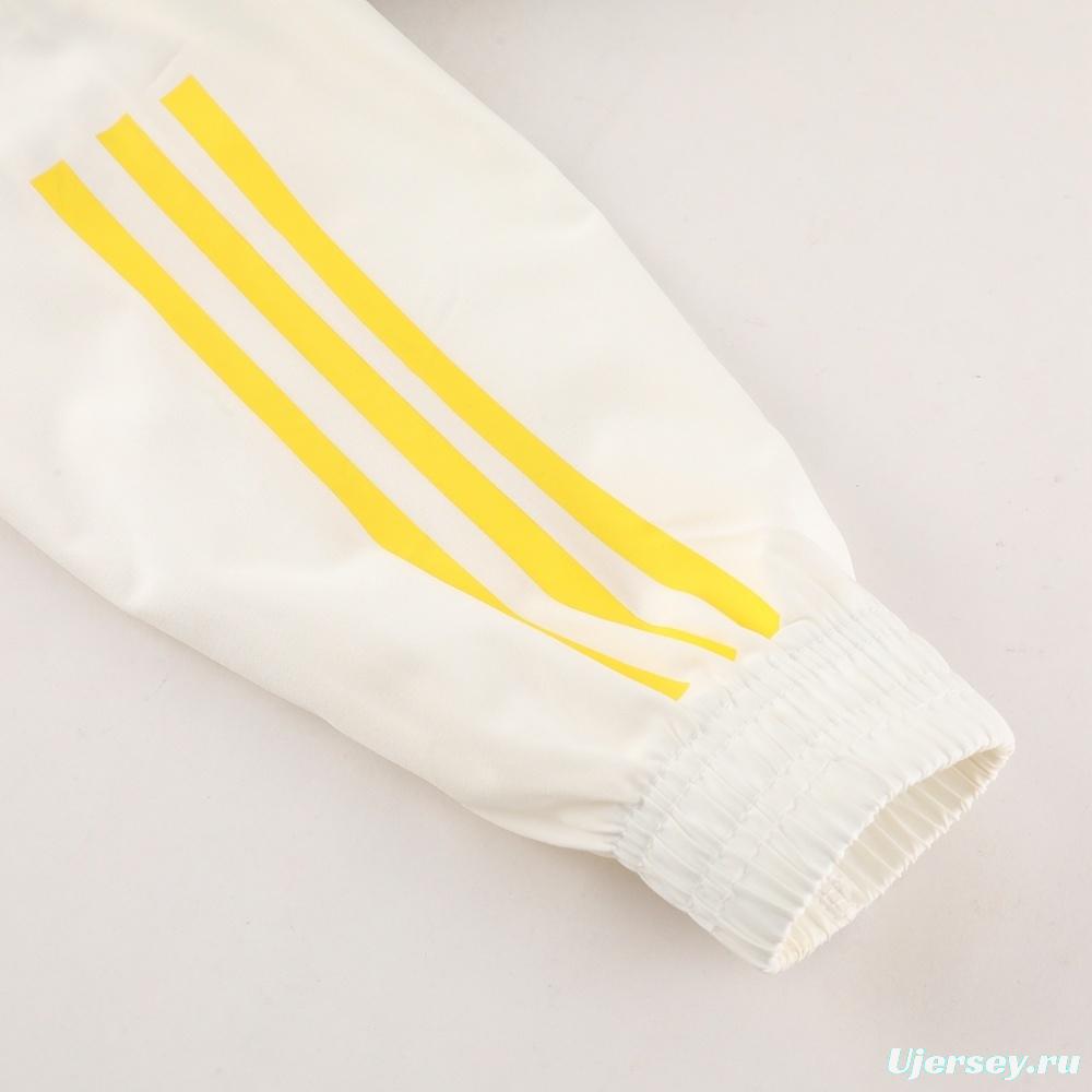 2025 Adidas Black White Half Zipper Jacket+Long Pants S-2XL