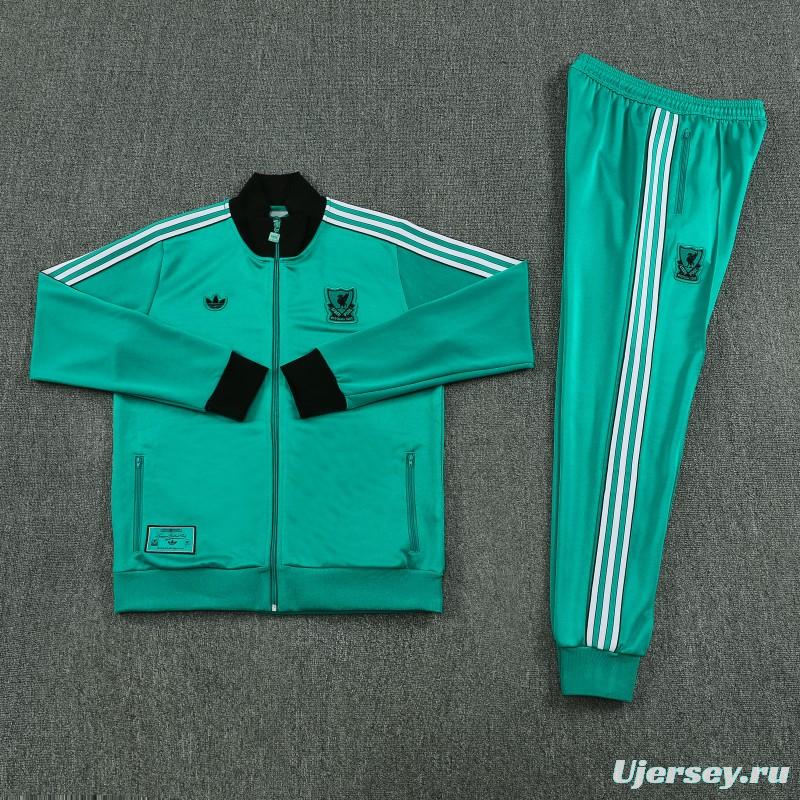 25/26 Liverpool Green Full Zipper Jacket +Long Pants