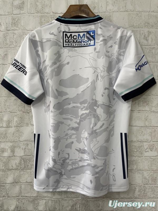 2026 Fermanagh GAA White with Grey Camouflage Pattern Jersey