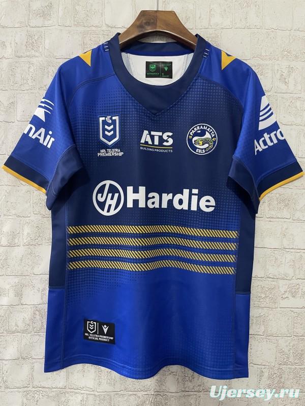 25/26 Parramatta Eels Blue with Gold Stripes Jersey