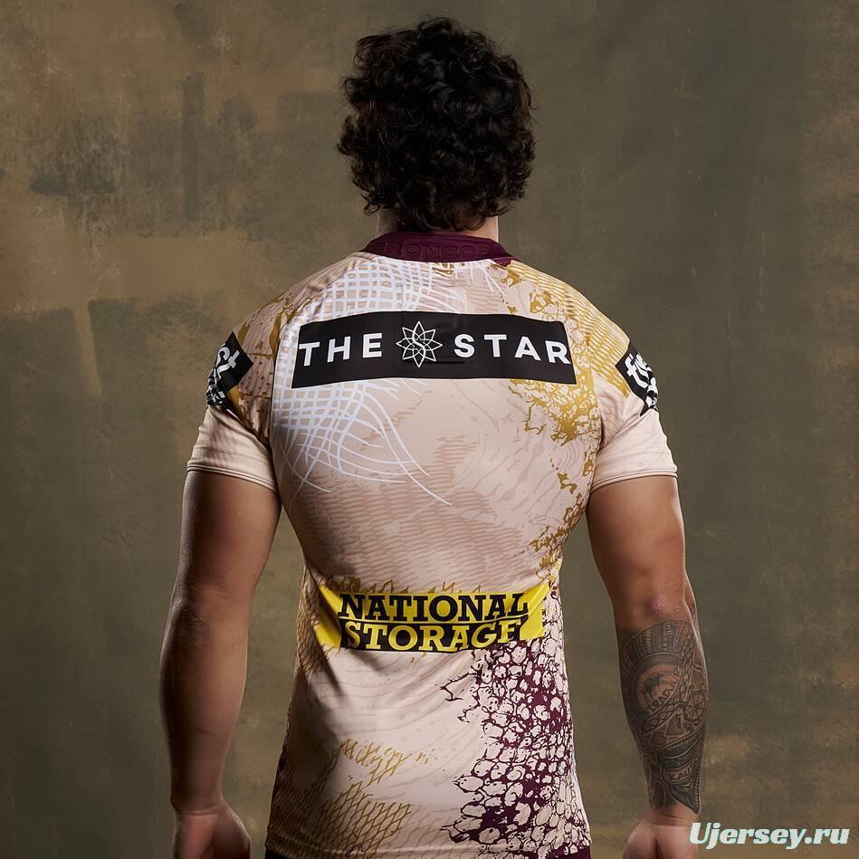 25/26 Brisbane Broncos White with Indigenous Art Jersey