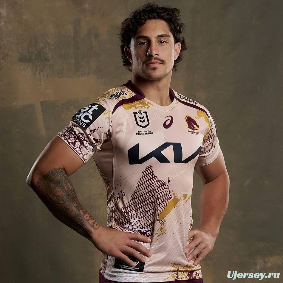 25/26 Brisbane Broncos White with Indigenous Art Jersey