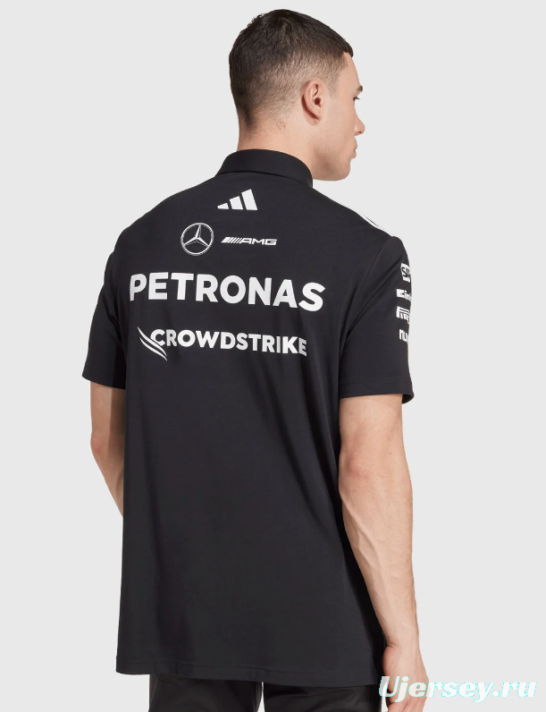2026 F1 Mercedes-AMG Petronas F1 Team Black Polo Shirt