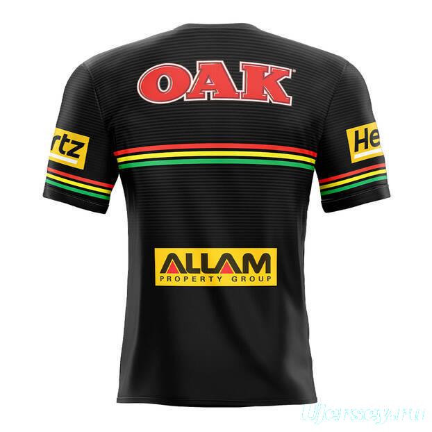 25/26 Penrith Panthers Black with Rainbow Horizontal Stripes Jersey