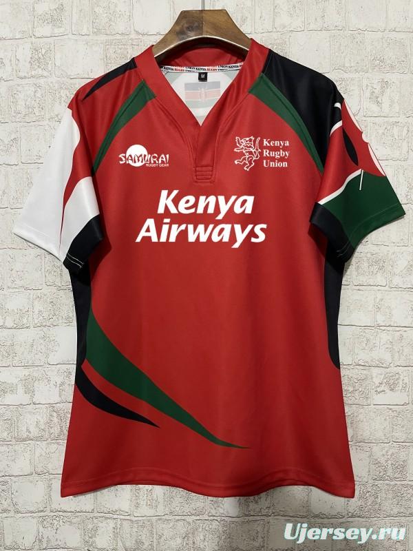 2026 Kenya Red with Diagonal Stripes Jersey