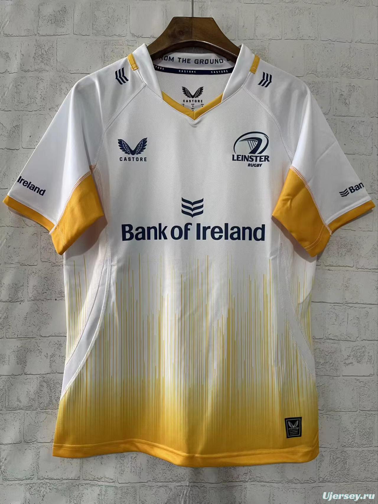 25/26 Leinster Rugby White with Yellow Gradient Jersey