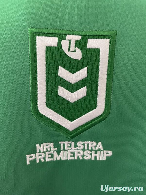 25/26 Canberra Raiders Green with White, Blue and Gold Stripes Jersey