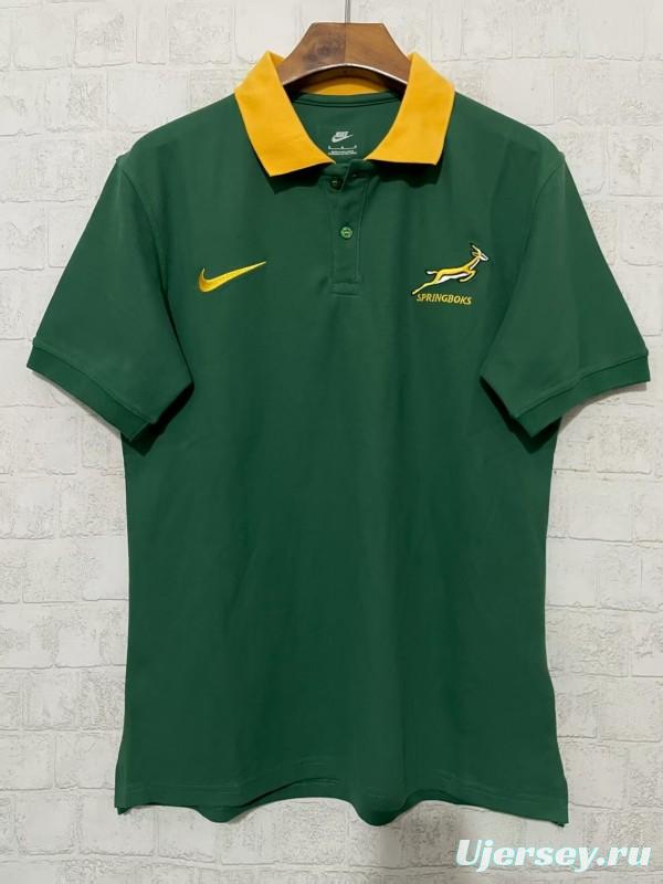 2026 South Africa Green Polo Rugby Jersey