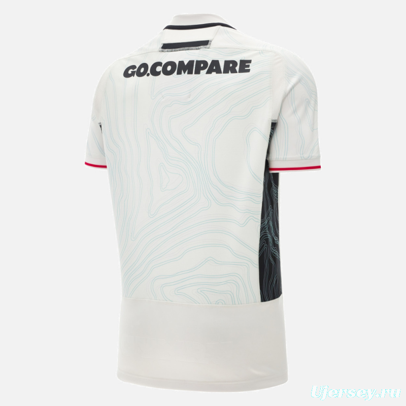 2026 Wales away White with Topographic Pattern Jersey