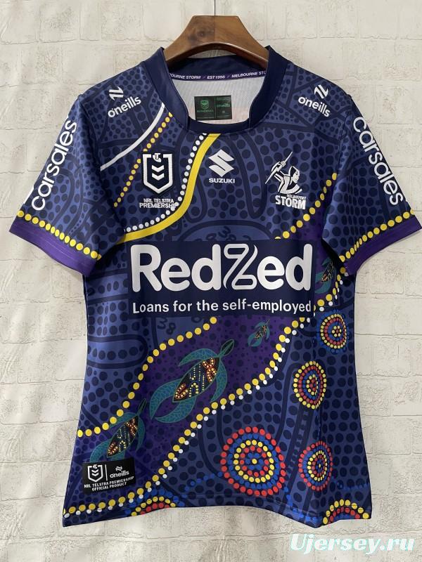 25/26 Melbourne Storm Navy with Indigenous Art Jersey