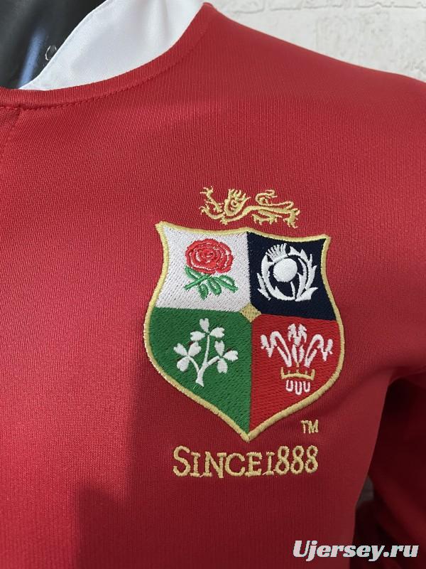 2025 British & Irish Lions Red Long Sleeve Jersey