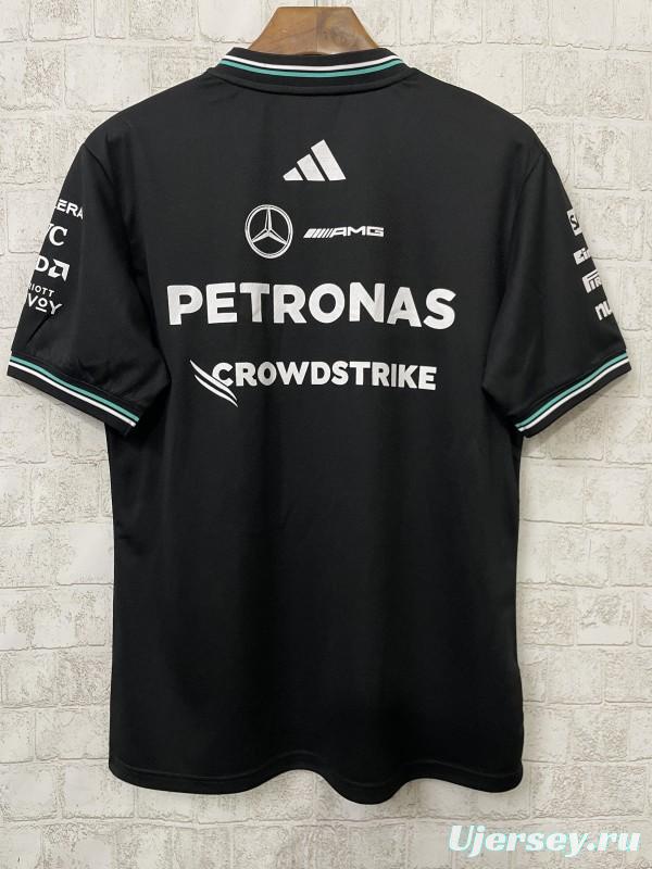 2026 F1 Mercedes-AMG Petronas F1 Team Black with Teal Trim Jersey