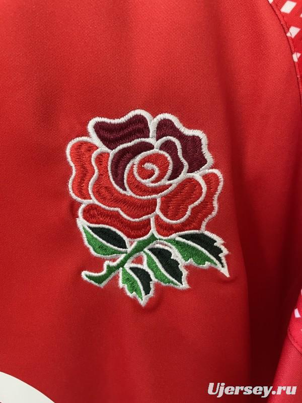 2026 England Red with Geometric Stripe Pattern Jersey