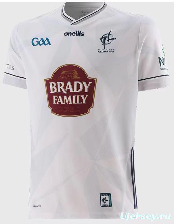 25/26 Kildare GAA White with Navy Trim Away Jersey