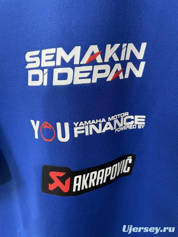 2025 F1 Yamaha PATA Racing Team Blue with Navy Raglan Sleeves Jersey